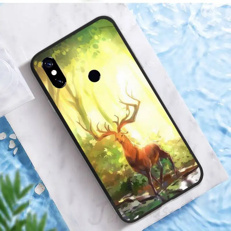 

Deer Cute Elk Phone Cases For Xiaomi Redmi note 7 8 9 pro 8T 9A 9S Mi Note 10 Lite pro