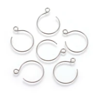 10pcs vacuum plating 304 stainless steel earring hooks 18 5x14x0 8mm hole 2mm pin 0 8mm f60