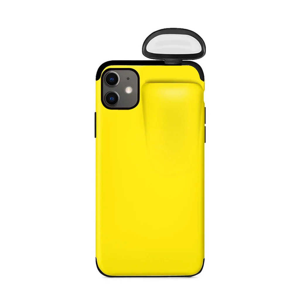 2 в 1 чехол для AirPods для iPhone 11 чехол для iPhone 7 Plus/8 Plus/X/XS Max/11 Pro Max чехол защитный чехол 19 октября