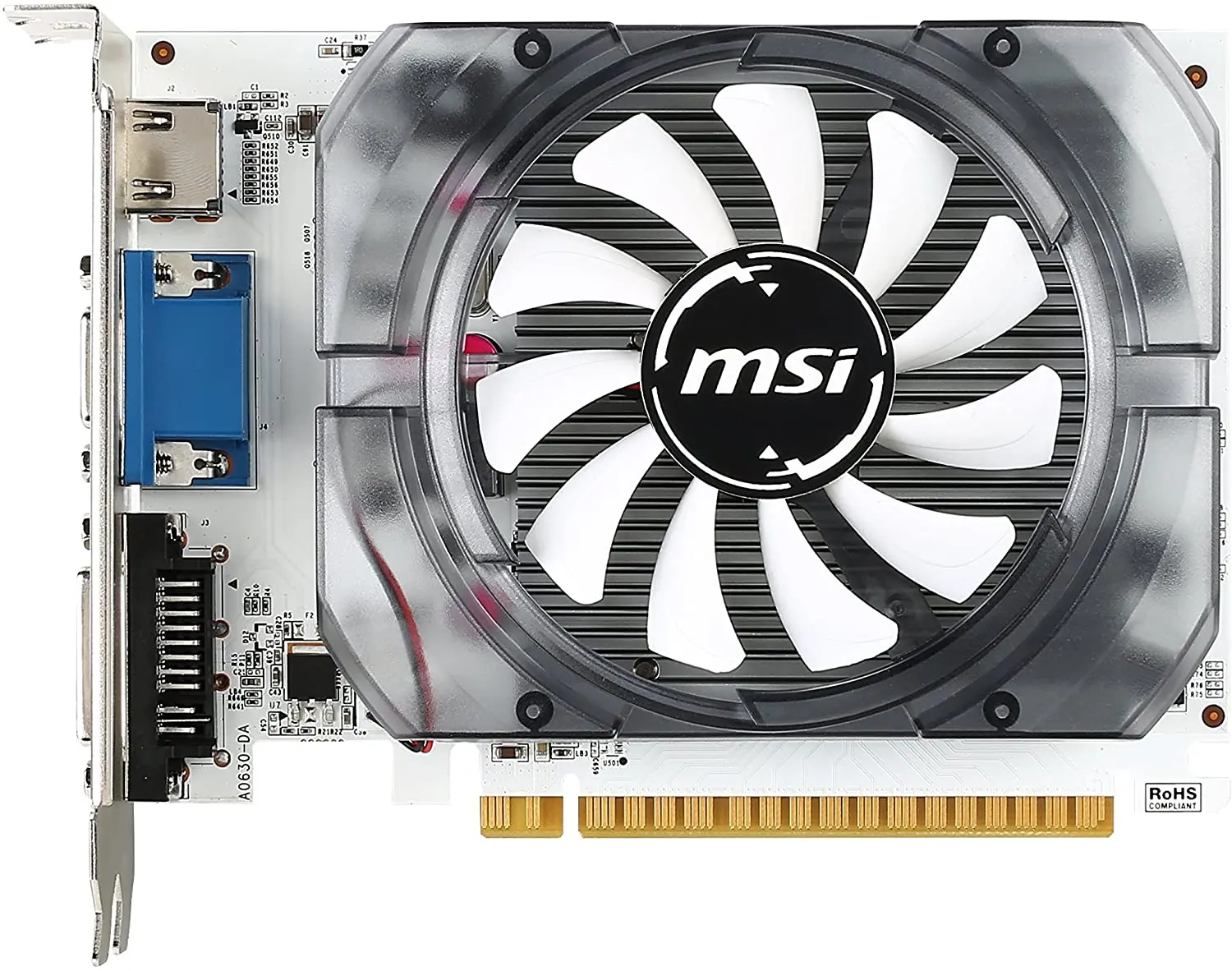 MSI Nvidia 4GB GT730 DDR3 128 Bit N730-4GD3V2 HDMI DVI VGA 4GB memory design multi-monitor or 4K systems 4096 MB DDR3 memory