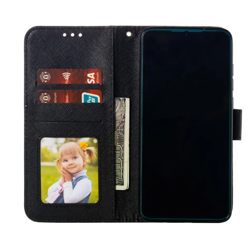 2019 3D Relief Wallet Cover Case For Xiaomi Redmi 7A 7 6 6A K20 MI 9T NOTE 8 Pro Flip Leather Bag Note | Мобильные телефоны и