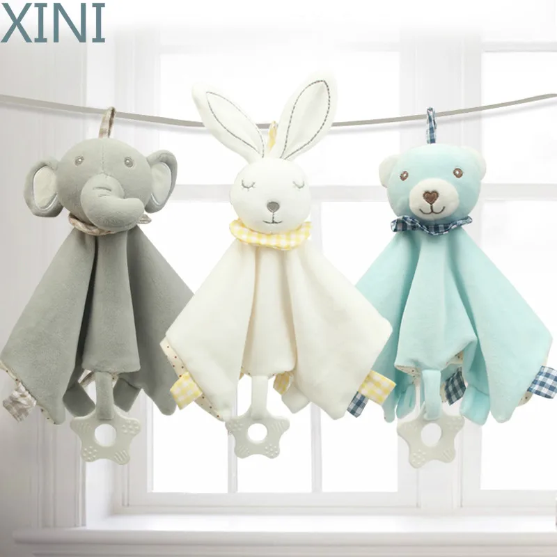 

XINI Baby Toys 0 12 months Towels for Newborn 13 24 month Rattles Plush Dolls Soft Security Blanket Bed Bells Toddler Towel Gift