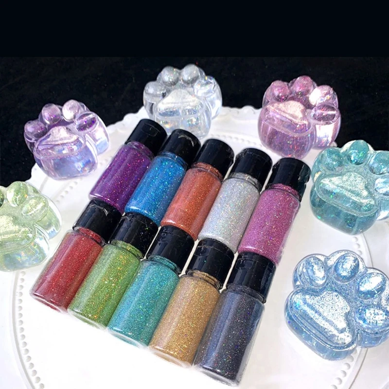 D0LC Алмазный Серебряный Жемчуг пигмент Многофункциональный Сделай Сам искусство