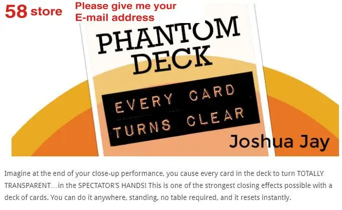 

Phantom Deck by Joshua Jay , magic tricks , Magic instruction