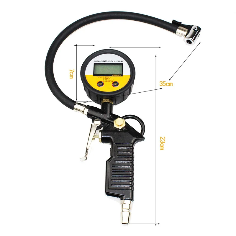 255 фунтов/кв. дюйм автомобильный шинный инфляционный Воздушный манометр