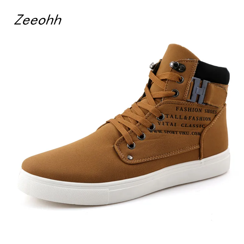 

Fashion Man Shoes High Top Sneakers Men Lace Up Breathable Trainers Retro High Quality Flat Footwear zapatos de hombre