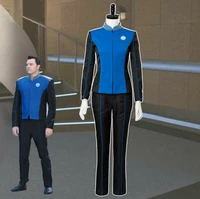 new cosplays orville blue captain suit clothing officer work suit jacket