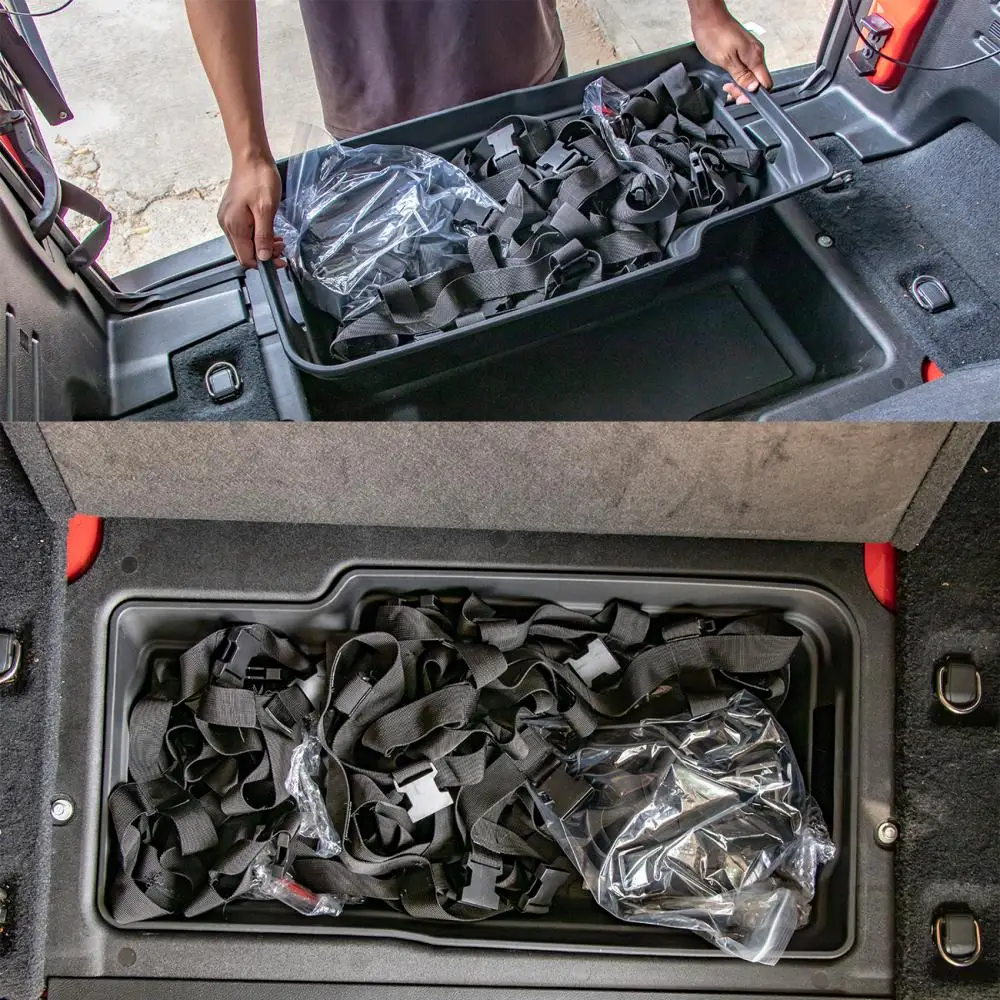 

Car Trunk Storage Box Organized For Jeep Wrangler JL JLU 2018 2019 Car Interior Rear Storage Bag Trunk Cargo Tool Luggage Box