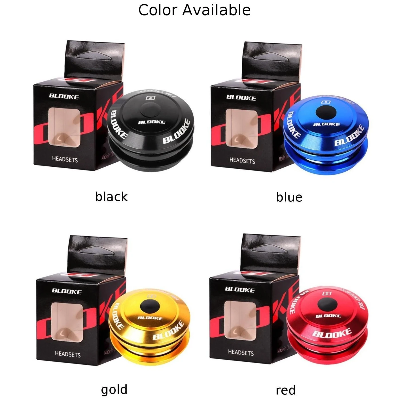 

For BLOOKE CNC Bicycle Headset 44MM Straight Tube Frame To Tapered Tube Fork Adapter Bike Double Bearing Headset Cycling Part