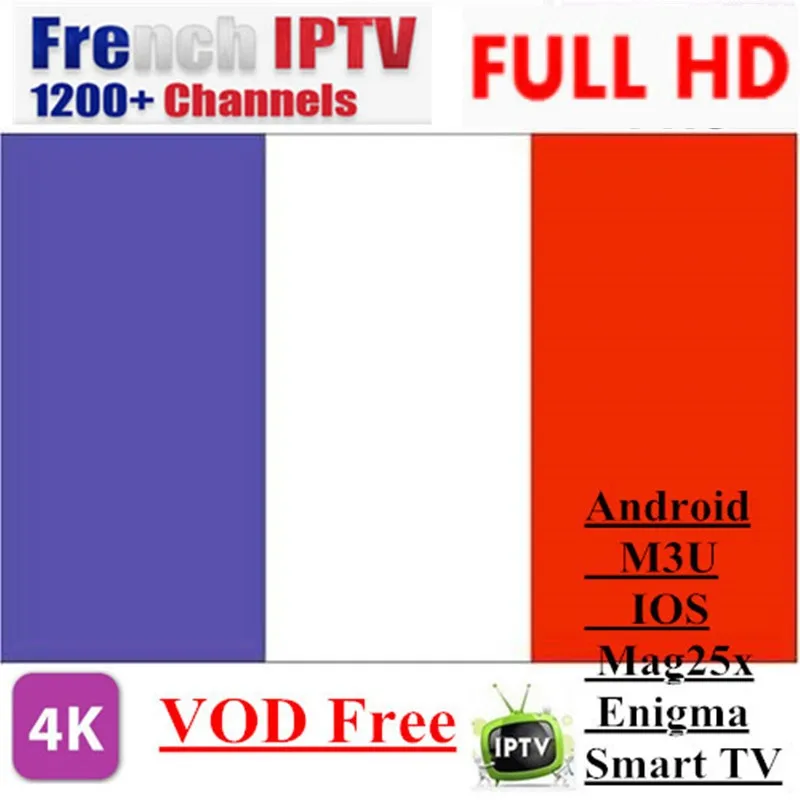 Французский Ip ТВ подписка Live tv VOD фильмы каналы IP tv Франция арабский Европа один год Smart tv для android tv box