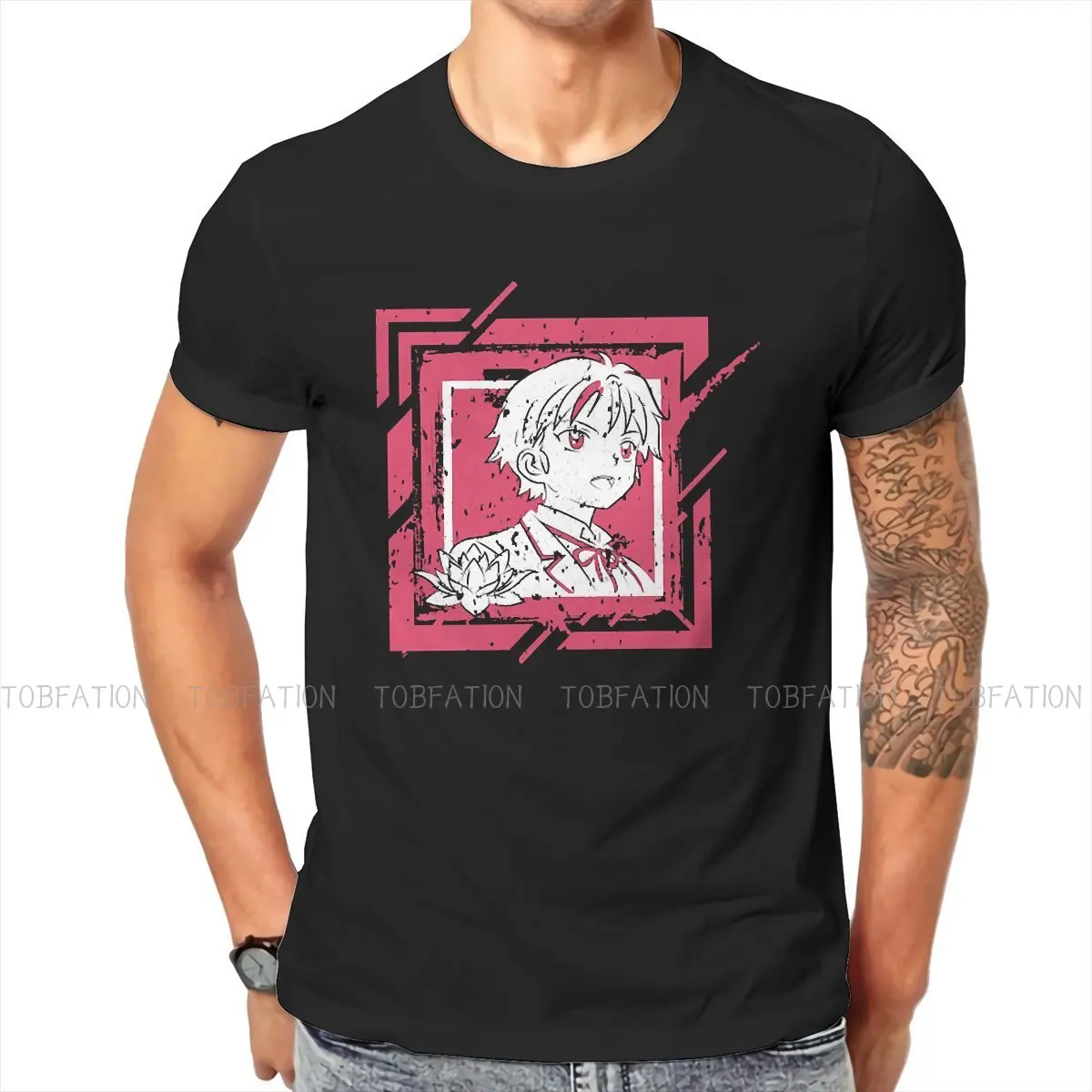 

YASHA HIME TOWA Newest TShirts Yashahime Princess Half Demon Men Graphic Pure Cotton Tops T Shirt Round Neck Oversized