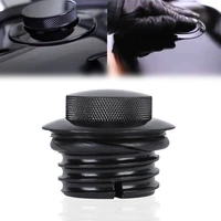 1 pcs gas cap cover motorcycle black chrome knurled aluminum fuel gas tank cover cap for dyna fat bob cvo fxdfse