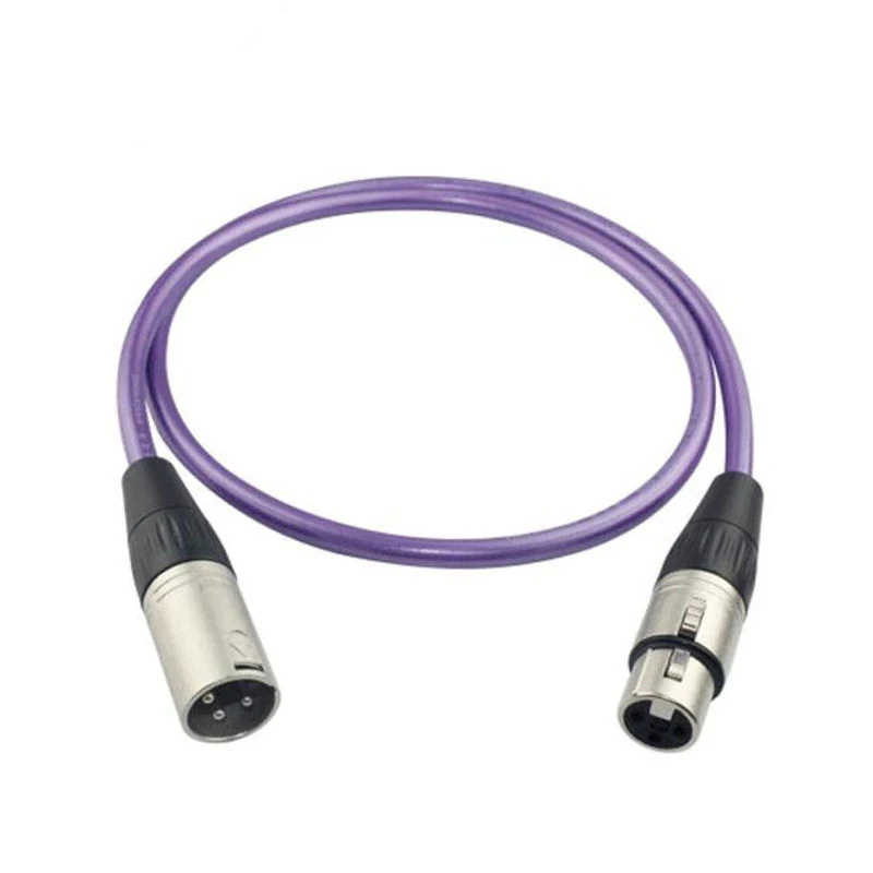 Кабель XLR штырь гнездо M/F 3 контактный аудио кабель OFC фольга + Плетеный
