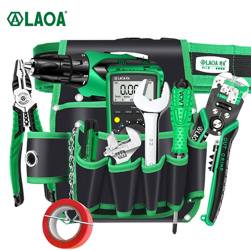 Сумка для хранения LAOA из ткани Оксфорд поясная сумка инструмент ремонта