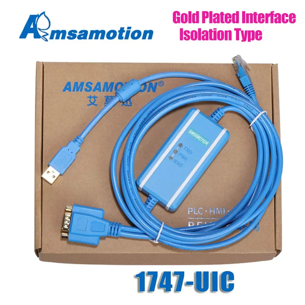 Совместимый интерфейс Allen Bradley SLC серии 1747-UIC кабель для загрузки ПЛК 1747-PIC USB в