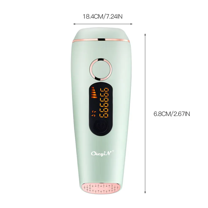 

CkeyiN Women Flashes IPL Laser Permanent Epilator Shaving Machine Hair Removal Bikini Trimmer Legs Depilador Home Use Device