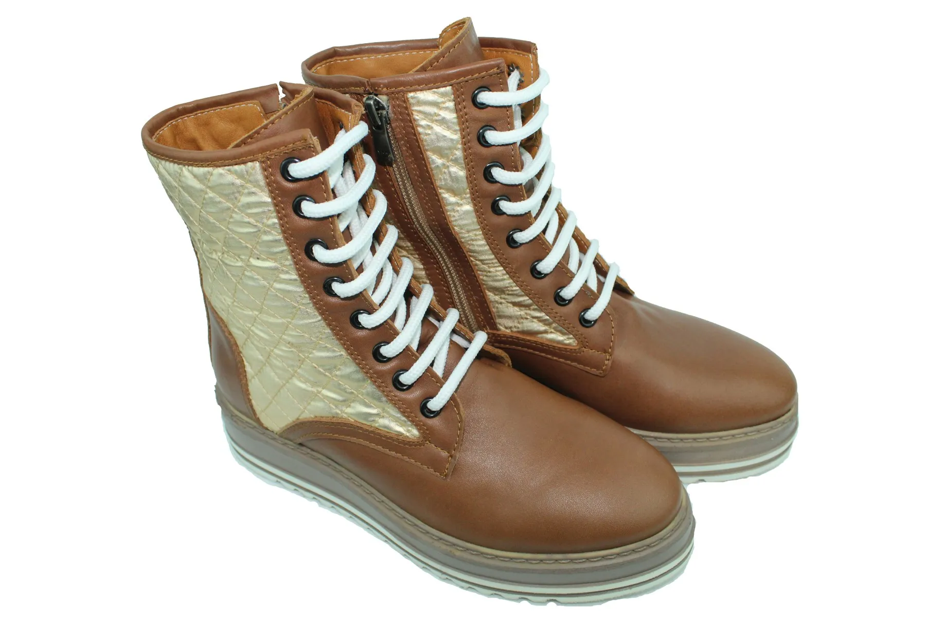 

Коричневые женские ботинки Zer Shoes
