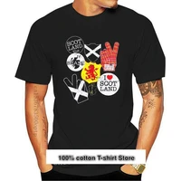 camiseta con estampado para hombre camisa con estampado de pegatinas escocesas i love escocesa camisetas de nerd 2021 2021