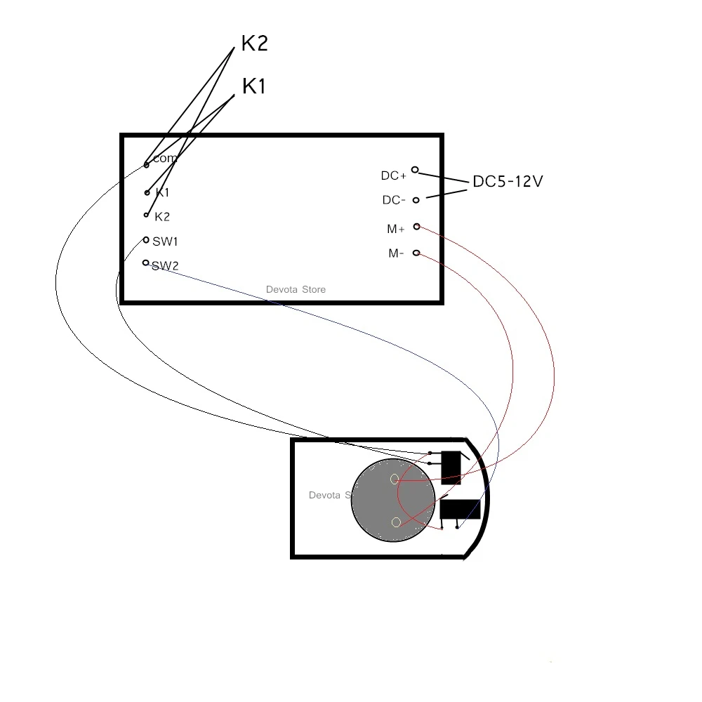 Двигатель постоянного тока CW CCW монтажная плата контроллера с функцией