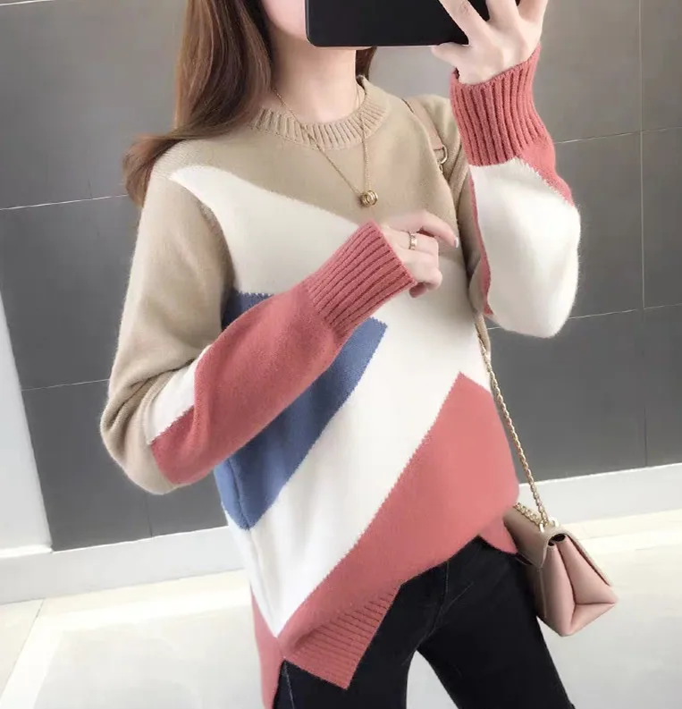 Осень и зима 2019 новый свитер серая тонкая нижняя рубашка с длинным рукавом