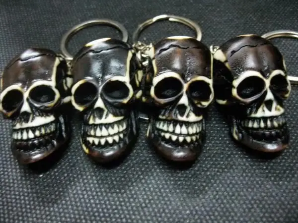 

15 шт., новые этнические Этнические украшения в виде черепа из костей яка, демона, рок-брелок, подарки