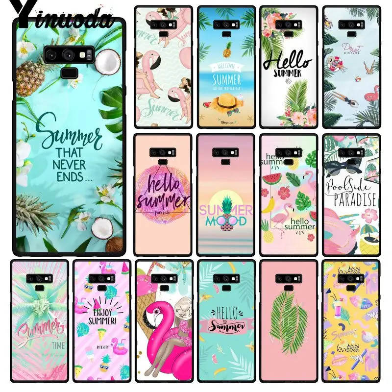 Yinuoda Hello Summer праздничный Дорожный Чехол для телефона девушек Samsung Galaxy A50 Note7 5 9 8 Note10