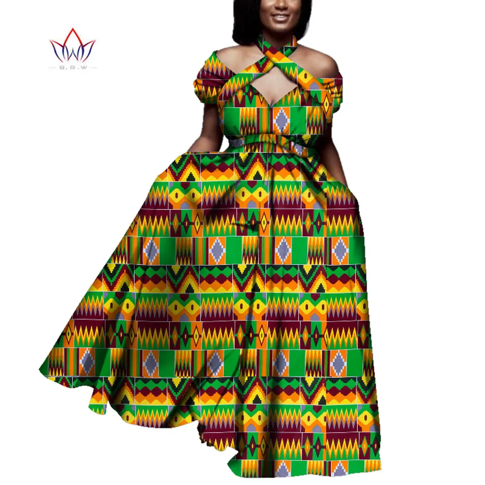 Женская одежда в африканском стиле летнее винтажное длинное платье Дашики