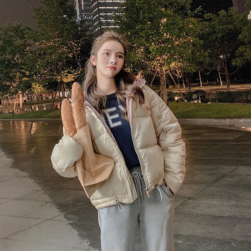 2019 зимняя куртка пуховик Для женщин ультра длинный рукав светильник вниз Теплый