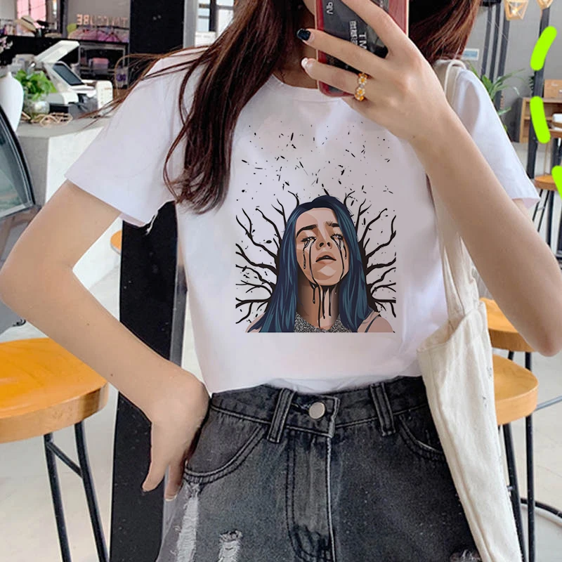 

Charming fashion girl printed t shirt women 90s Graphic T-shirt Harajuku Tops Tee Cute Short Sleeve animal tshirt Female Tshirts