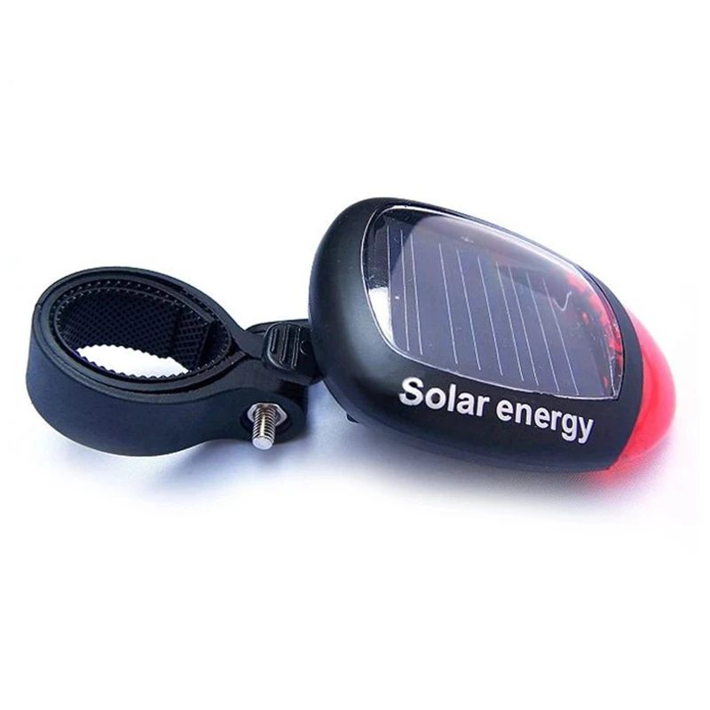 Bike Accessories Cycling Solar Tail Light Power Energy LED Bicycle Rear Safety Warning Ligh | Спорт и развлечения