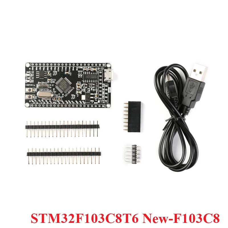 Системная плата STM32F103C8T6 STM32 ARM CH32F103C8T6 обучающая с разъемом Type-C Micro USB