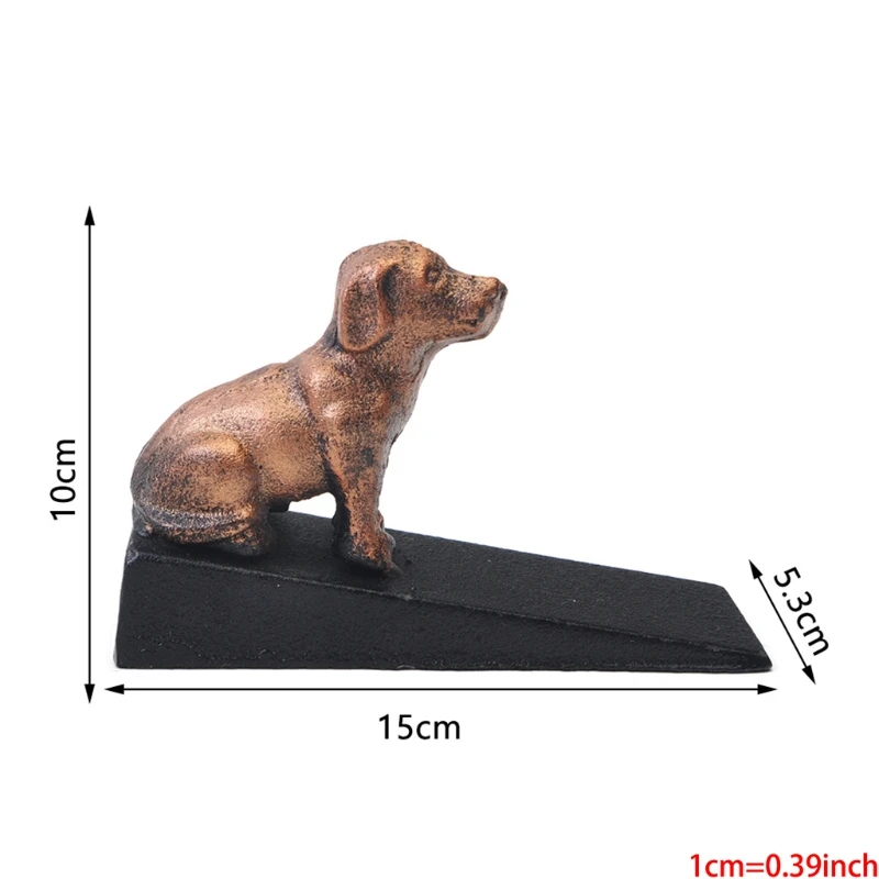 

Vintage Cast Iron Animal Door Stop Wedge Doorstop by Comfify Lovely Decorative Finish for Patio Yard Garden Farmhouse