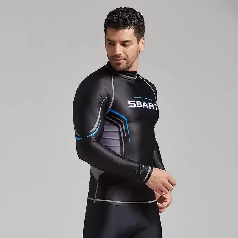 Профессиональный Для Мужчин's Рашгард рубашка мужчин s Длинные рукава футболка