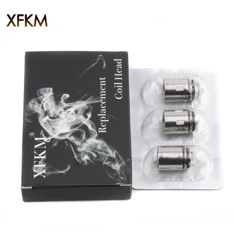 XFKM 3 шт. subohm-p Сменные спирали для V12 Prince Atomizer Q4/M4/X6/T10/x2 clapton/mesh Coil