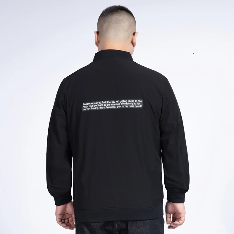 8XL 7XL мужская двусторонняя куртка с воротником стойкой бейсбольная бомбер на