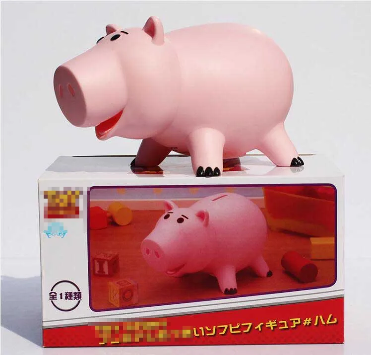 20cm Toy Story 4 Pink Hamm Pig Piggy Bank Coin Money Box Cute Aniamals PVC Action Figure Collection Model Kids Gift Doll - купить по