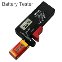 bt 168 universal button multiple size battery tester for aa aaa c d 9v 1 5v lcd display digital battery tester volt checker