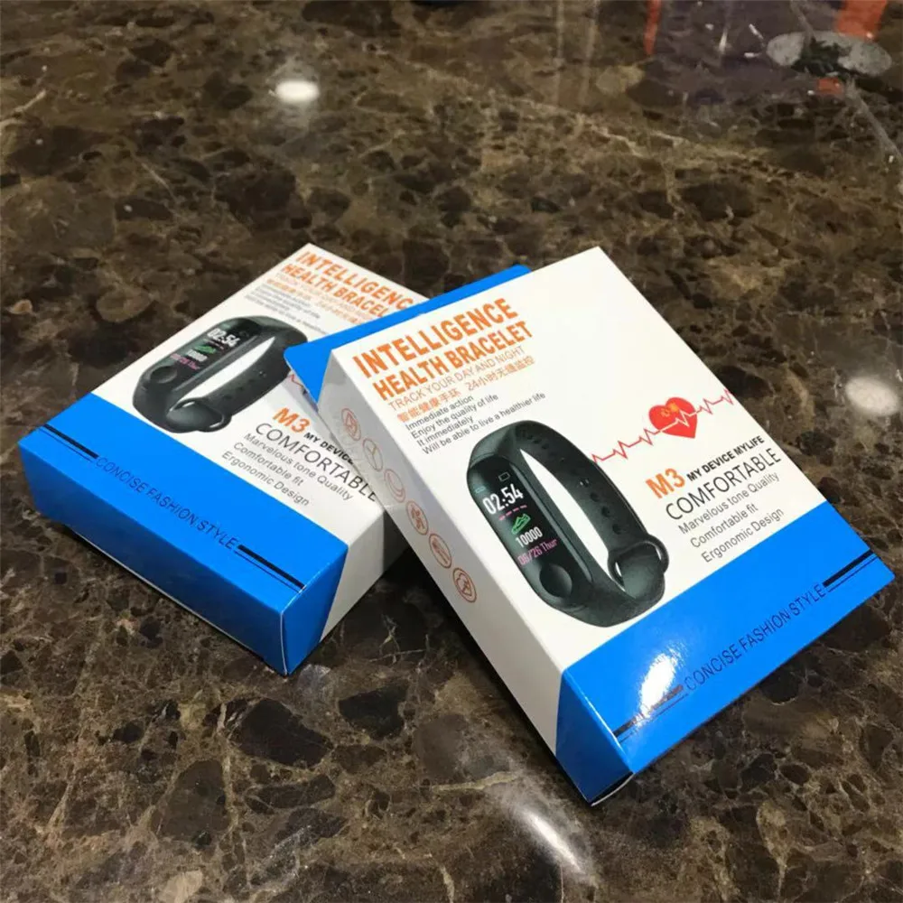 Умный Браслет M3 с Bluetooth пульсометром тонометром и монитором сна|Смарт-браслеты| |