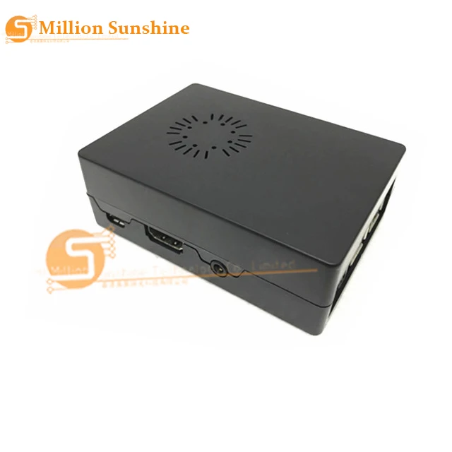 Официальный защитный чехол для Raspberry Pi 3 Чехол черный прозрачный с охлаждающим