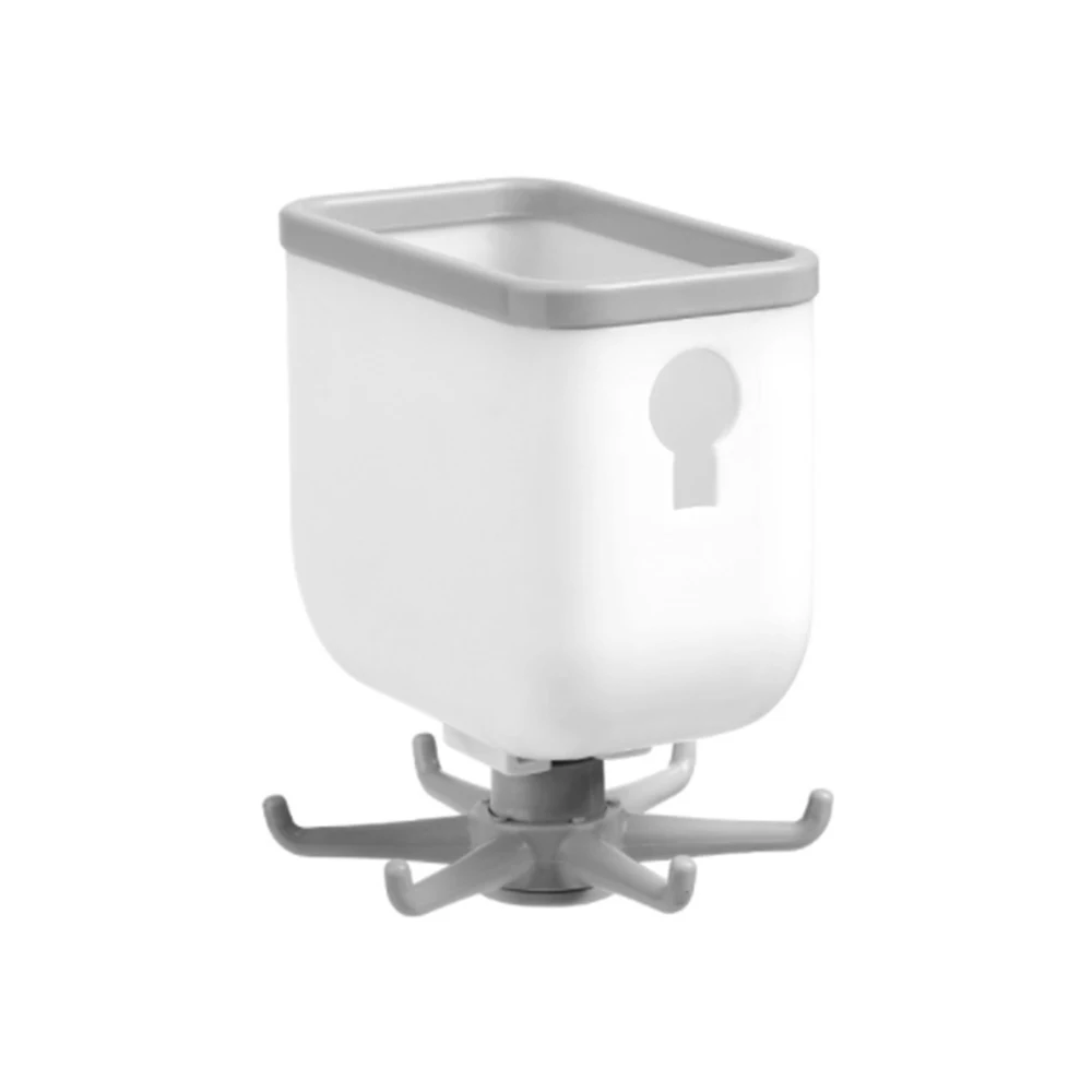 

Multifunctional Storage Rack Self-adhesive Plastic Rotating Rack 6-claw Hook 360-degree Hook Wall Hanging Plastic Storage Box