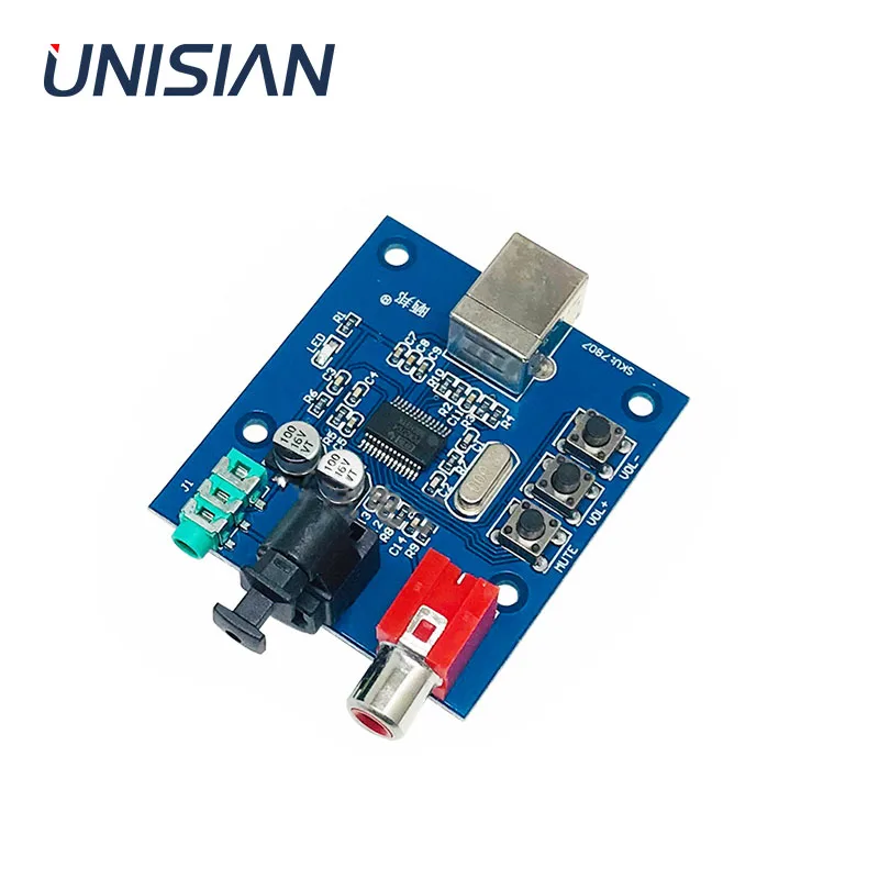 UNISIAN PCM2706 Hi Fi звуковая карта с интерфейсом USB PC сигнала Вход коаксиальный
