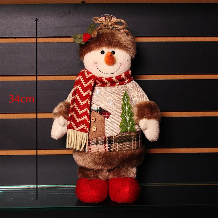snowman 097 Рождественские украшения в виде Санта-Клауса, снеговика и лося, вечерние украшения для дома, подарок на год, Arvore De Natal - Цвет: snowman 097