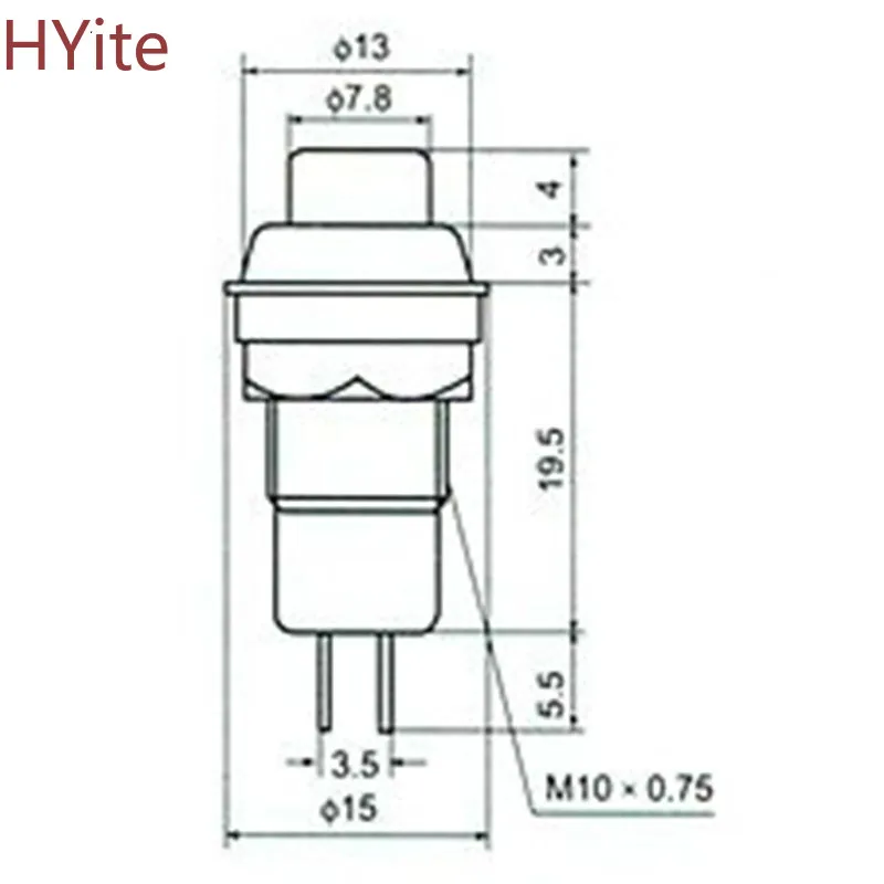 6 шт. кнопочный переключатель с замком|Выключатели| |