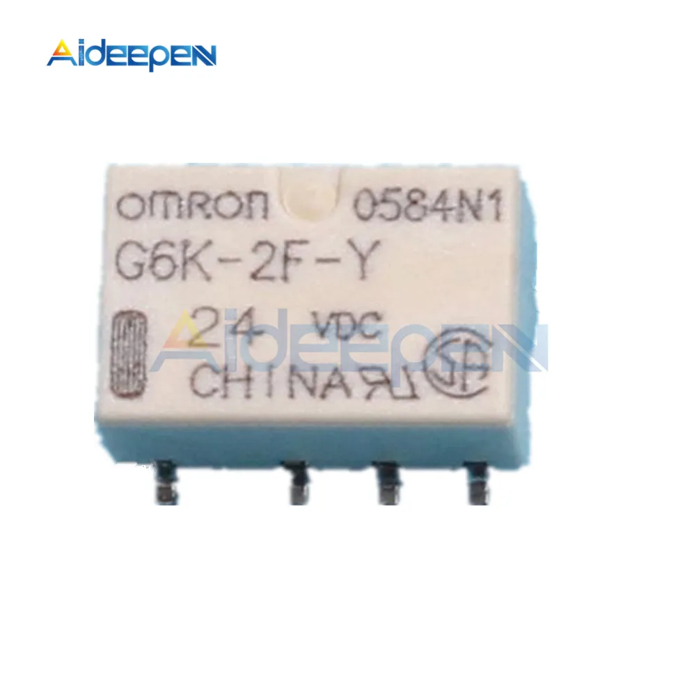 5 шт. DC 3V 5V 12V 24V SMD G6K 2F Y реле сигнала 8 Pin для Omron Реле|Реле| |