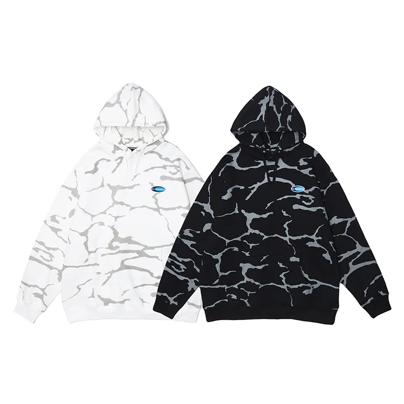 

Mens Hip Hop Hoodie Sweatshirt Camouflage Printed Hoodie Streetwear Oversized Couple Pullover Harajuku Cotton Autumn Winter Tops