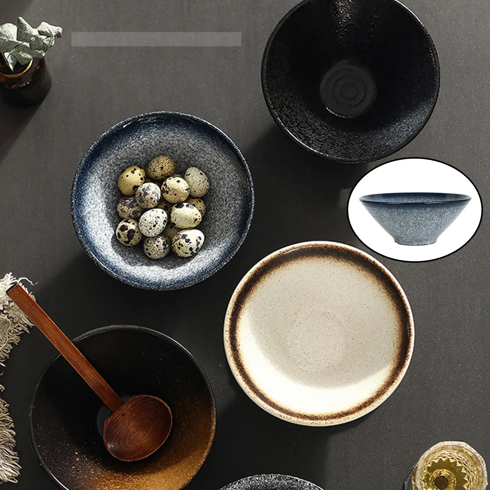 Набор керамических японских рамен суповая миска можно мыть в посудомоечной