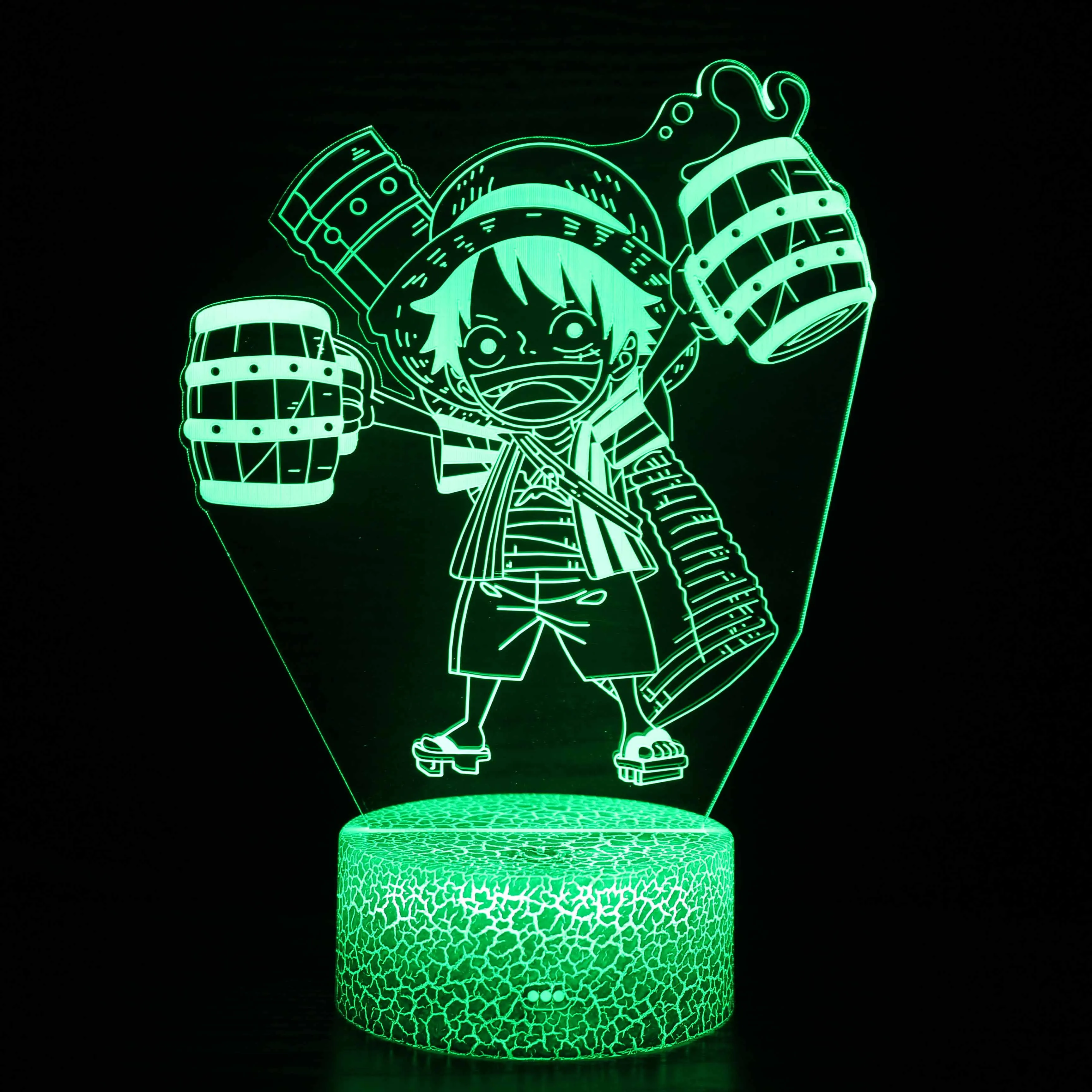 

28 Patterns Anime Manga Figure Lamp Luffy Zoro One Piece Luces Room Decor Deco Figurine Kids Gift Luz Lampara LED Night Lights