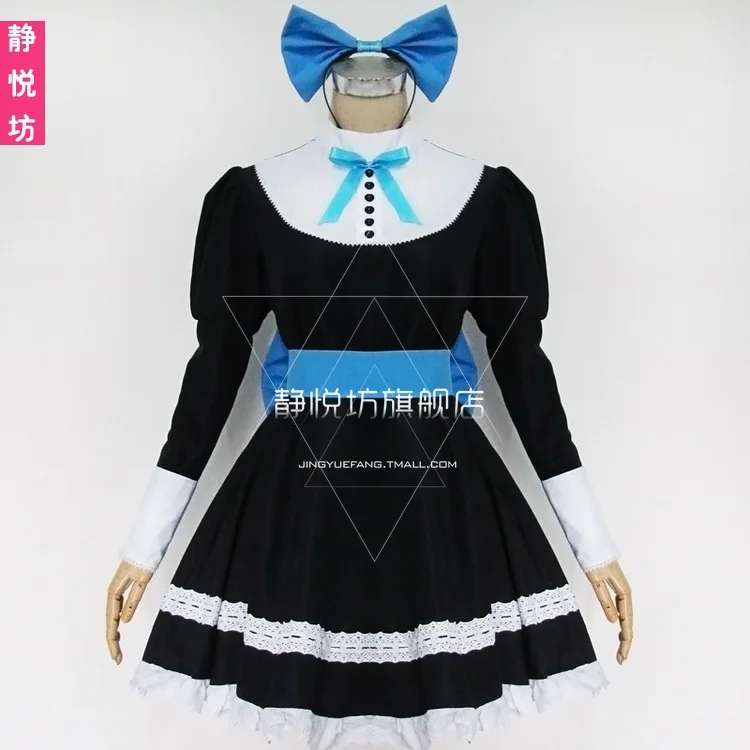 Japanese cosplay costume COS garter angel Panty &amp Stocking autumn and winter clothes long-sleeved maid outfit |