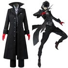 Костюм для косплея Persona 5 Amamiya Ren, комплекты униформы из анимации, маска и парик для косплея Джокера