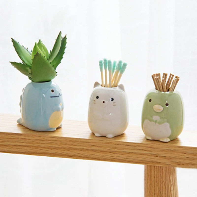 

Держатель для зубных щеток, керамический, в виде животных, 1 шт.